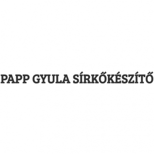 Papp Gyula kőfaragó